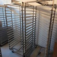 4 Carrelli 60x80 forno rotor