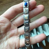 Bracciale componibile oro e argento