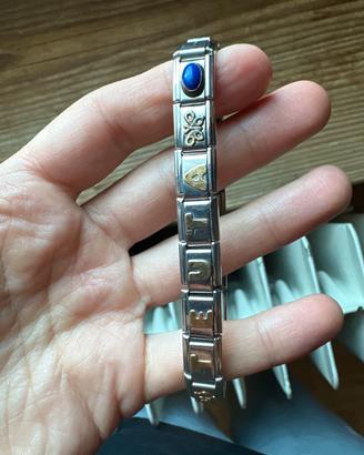 Bracciale componibile oro e argento