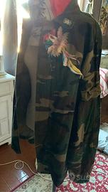 Giacca militare oversize decorata