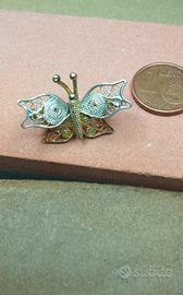 Spilla a farfalla in filigrana