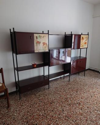 libreria vintage per soggiorno