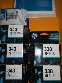 CARTUCCE ORIGINALI PER STAMPANTE HP 343 e 338