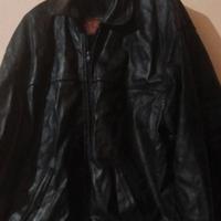 giubbotto vera pelle nera tg Xl