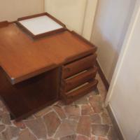 Tavolo bar in legno e metallo e rotelle Fiarm