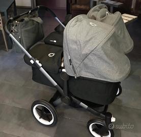 PASSEGGINO BUGABOO DONKEY 5 GEMELLARE FRATELLARE