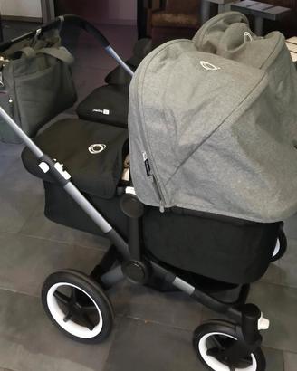 PASSEGGINO BUGABOO DONKEY 5 GEMELLARE FRATELLARE