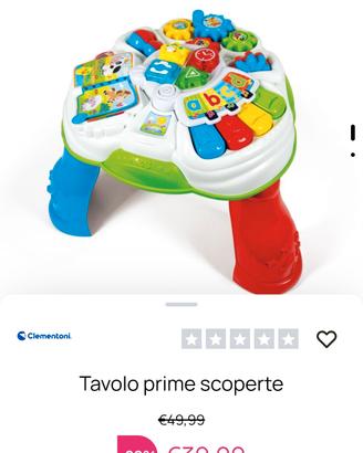 cavalluccio e tavolino giochi
