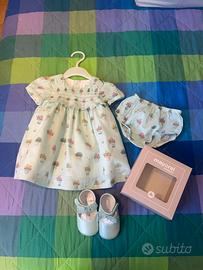 Vestito Mayoral neonata con scarpette