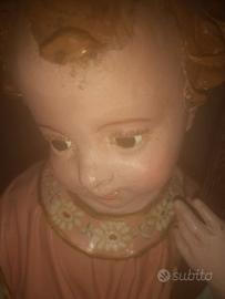 Antica statua di Gesù bambino '900