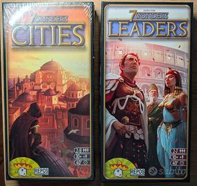 7 Wonders: espansioni Cities e Leaders in italiano