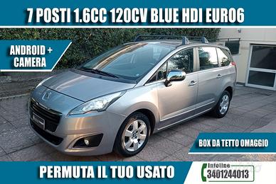 2016 PEUGEOT 5008 7 POSTI 1.6CC 120CV BLUE HDI