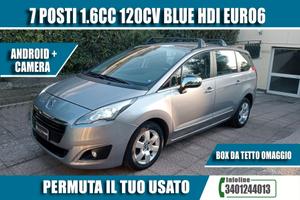 2016 PEUGEOT 5008 7 POSTI 1.6CC 120CV BLUE HDI