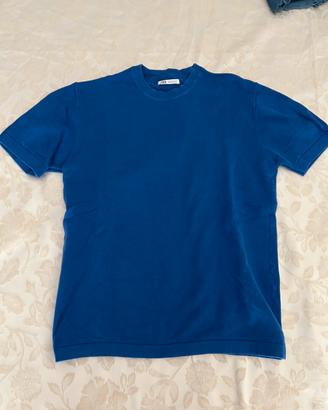 T-shirt Zara uomo blu – Taglia S