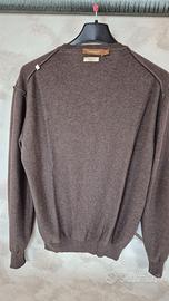 Maglia 100%lana merinos extrafine taglia L marrone