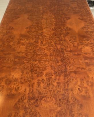 Tavolo da pranzo in radica lucida 230x120 cm
