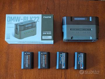 Kit Caricabatterie Tilta e 4 Batterie DMW-BLK22