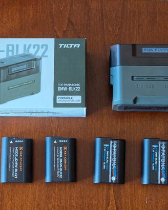 Kit Caricabatterie Tilta e 4 Batterie DMW-BLK22