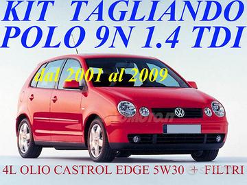 Tagliando polo 9n 1.4 tdi olio castrol 5w30 filtri