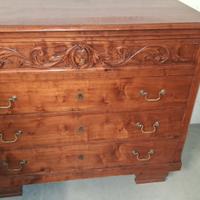 Cassettiera in legno massello anni '40
