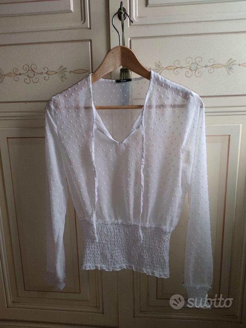 Maglia trasparente Tezenis bianco candido tg.S Abbigliamento e