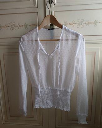 Maglia trasparente Tezenis bianco candido- tg.S