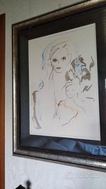 quadro Ernesto Treccani con cornice