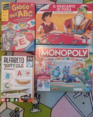 Giochi in scatola vari.