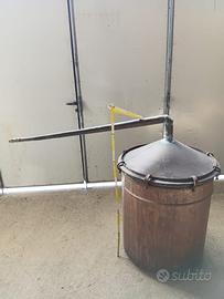 Alambicco in rame H80cm diametro 50cm