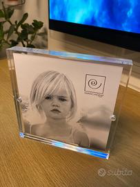 Cornice 15x15 cm portafoto trasparente magnetica