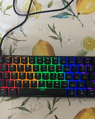 Tastiera meccanica DIERYA 61SE con LED RGB