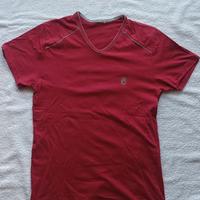T-shirt da uomo rossa con scollo a V - Taglia M (R