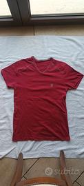 T-shirt da uomo rossa con scollo a V - Taglia M (R