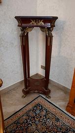 Coppia alzatine stile Impero inserti bronzo