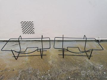 Fioriera in acciaio laccato nero