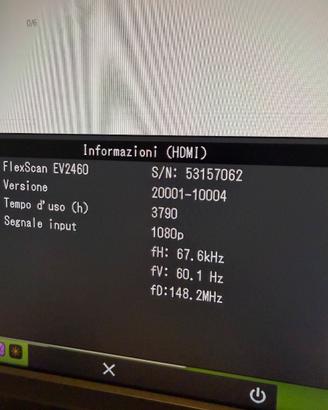 Monitor EIZO FlexScan EV2460, 23,8”, IPS fullHD