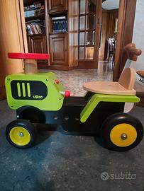 Trattore in legno bambini