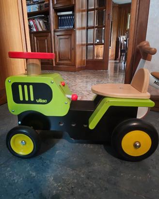 Trattore in legno bambini