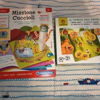 2 giochi educativi (tombola,sapientino clementoni)