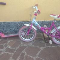 biciclette e monopattino 
