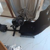 set da racing con volante e pedaliera 