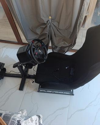set da racing con volante e pedaliera 