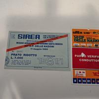 Biglietti Motomondiale con autografo