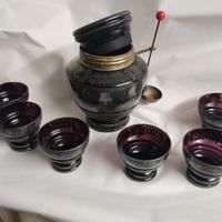 set di vetro per piccoli frutti, inizio 1900