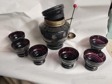 set di vetro per piccoli frutti, inizio 1900