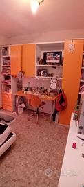 Ponte cameretta con scrivania