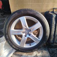 4 cerchi Audi + gomme Continental 