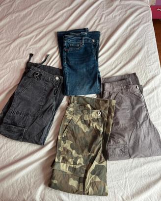 set 4 paia di jeans