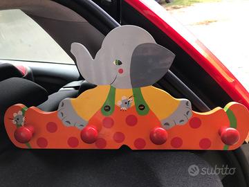 Set Sevi: Appendiabiti Elefante, appendini pagliac