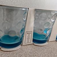 SET 3 BICCHIERI IN VETRO - NUOVI